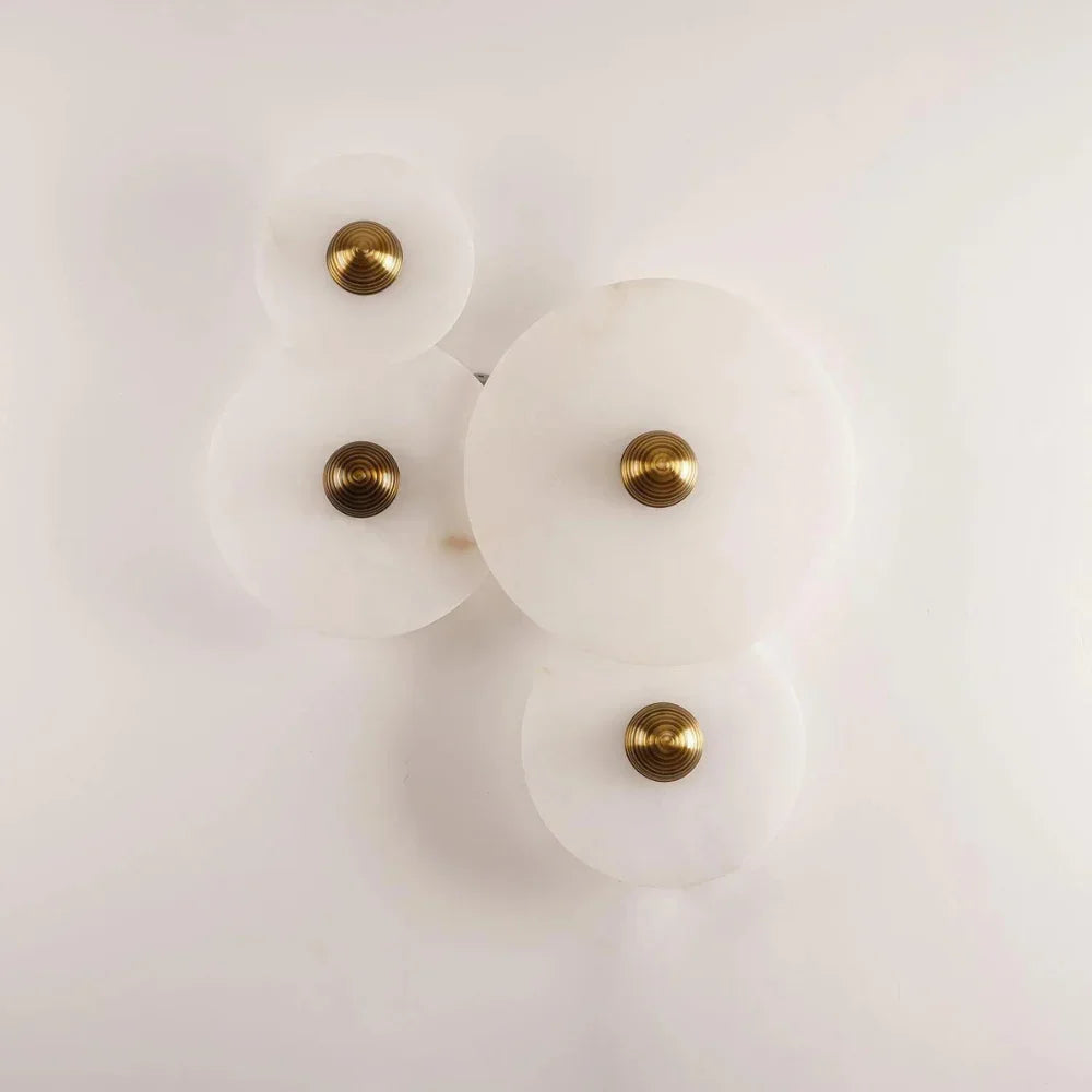 Kiki's Way | Albatros Alabaster Wall Light – Round Disc