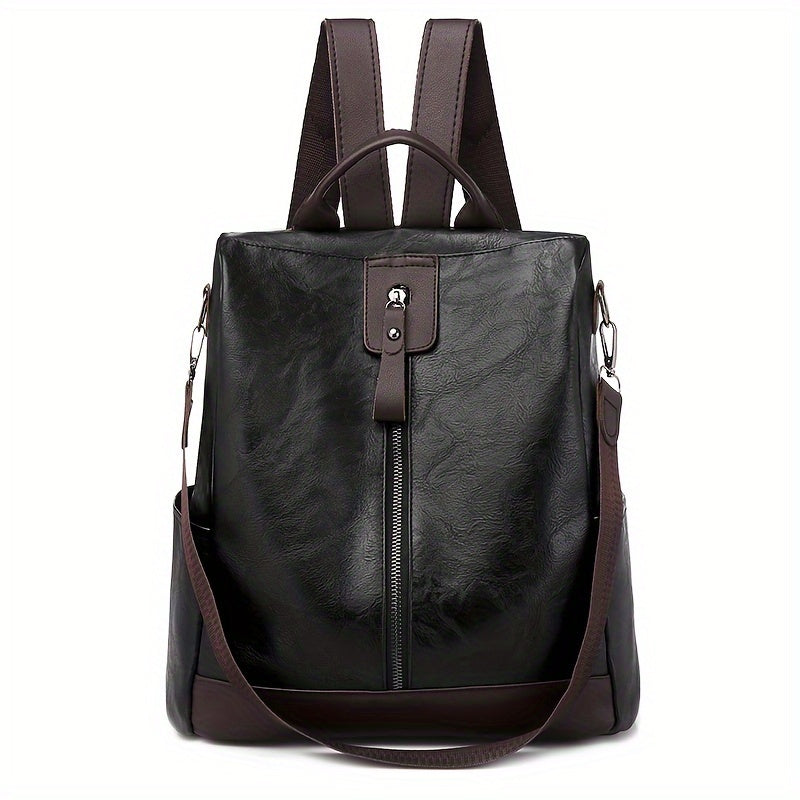 Women's Anti-Theft Vegan Backpack - Anti-Theft City Backpack