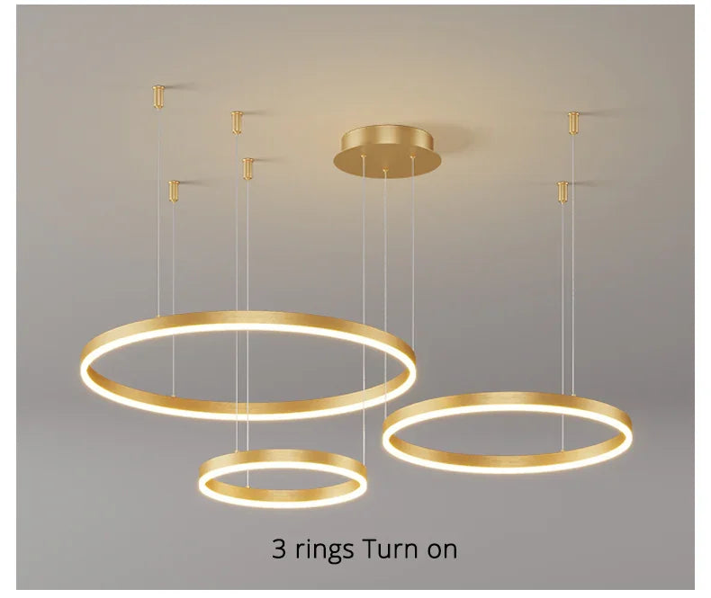 Kiki's Way | Fleur Ring Chandelier – Multi-Ring LED, Dimmable