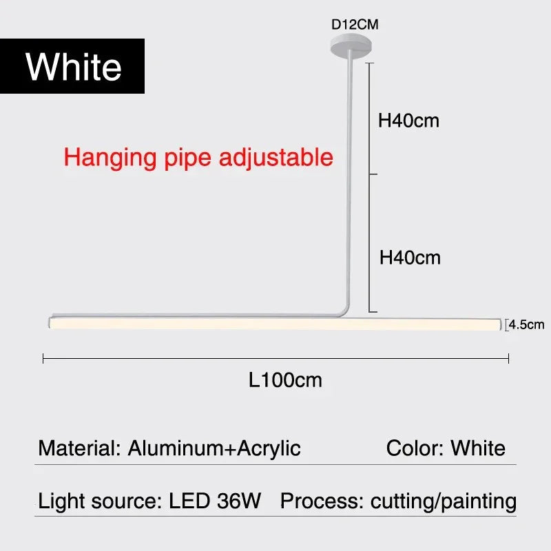 Kiki's Way | Mariah Tube Pendant Light – Polished Chrome, Linear
