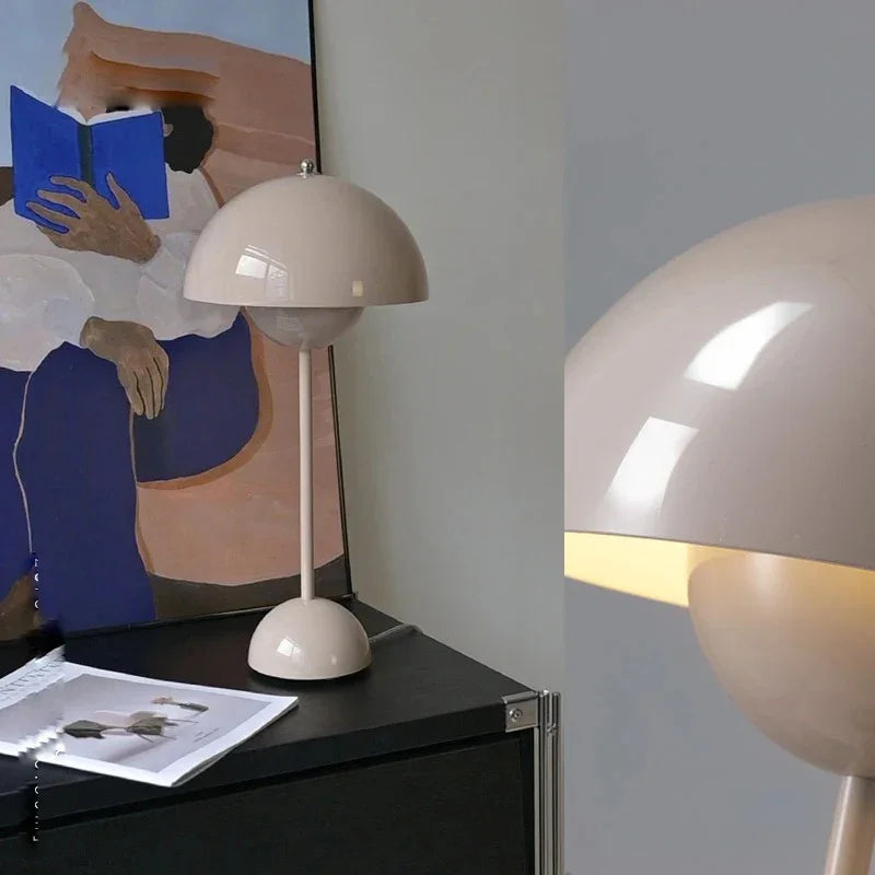 Kiki's Way | Adele Metal Table Lamp – Classic Dome Shade