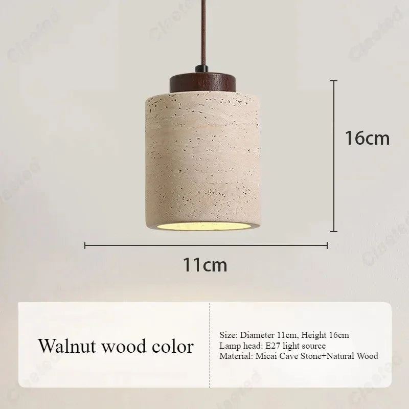 Kiki's Way | Janette Travertine Pendant Light – Cord Hung