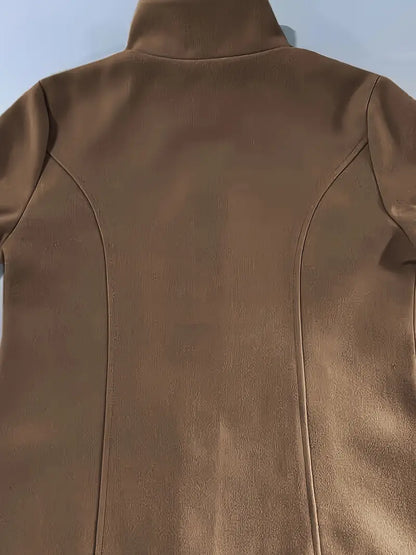 Woven Single-Breasted Coat