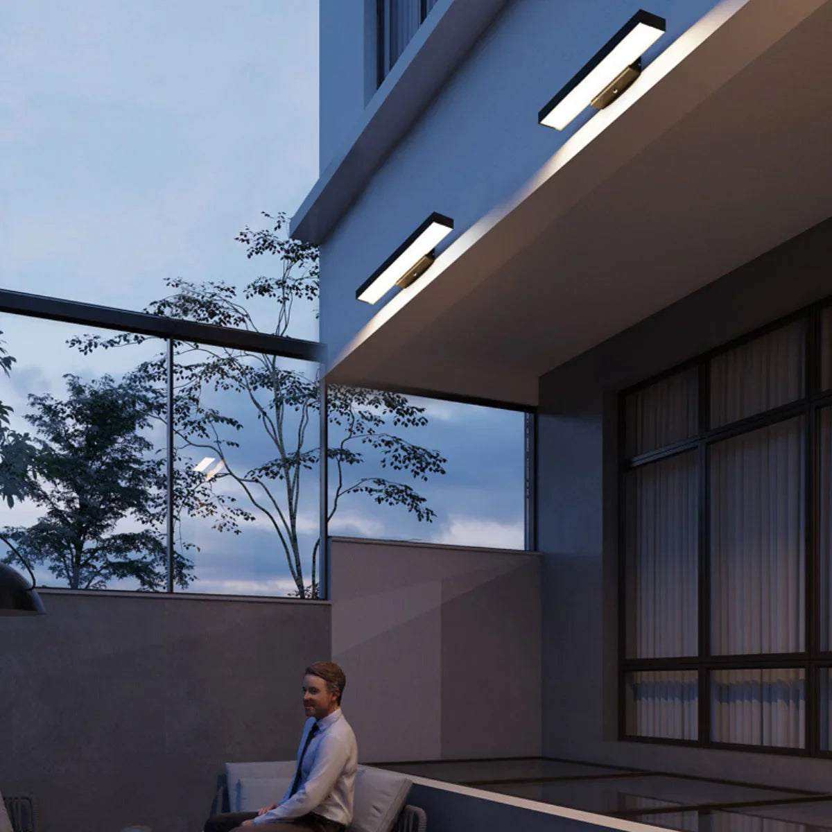 Kiki's Way | Aurora Dusk-to-Dawn Wall Light – Aluminium, IP54