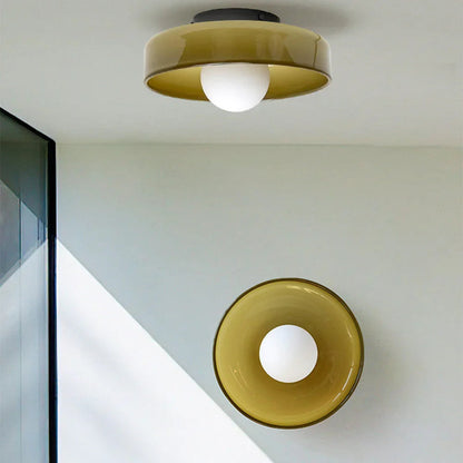 Kiki's Way | Newtown Round Ceiling Light – Glass, G9