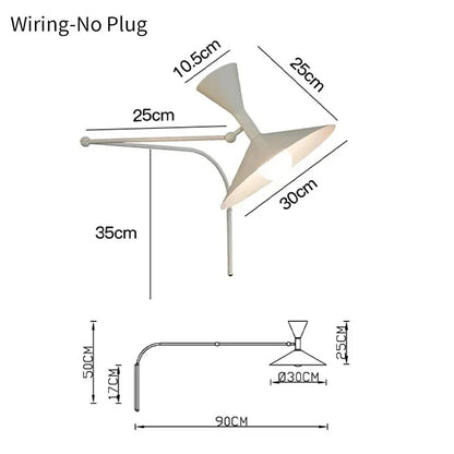 Kiki's Way | April Articulated Wall Light – Adjustable Arm, G9