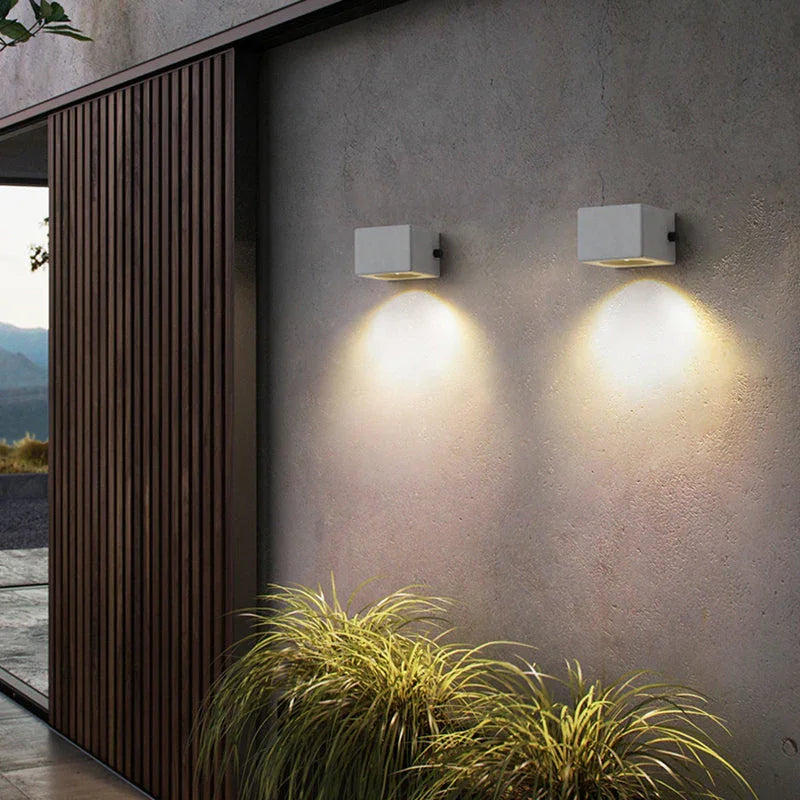 Kiki's Way | Alessia Cement Wall Light – Single or Dual Head, IP65