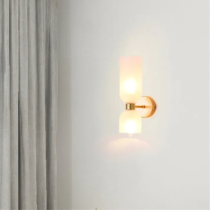 Kiki's Way | Bello Twin-Shade Wall Light – Glass & Iron, E14
