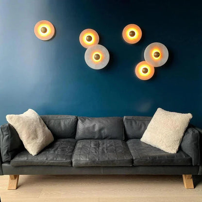 Kiki's Way | Albatros Alabaster Wall Light – Round Disc