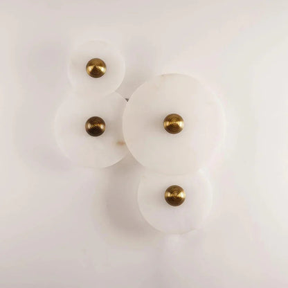 Kiki's Way | Albatros Alabaster Wall Light – Round Disc