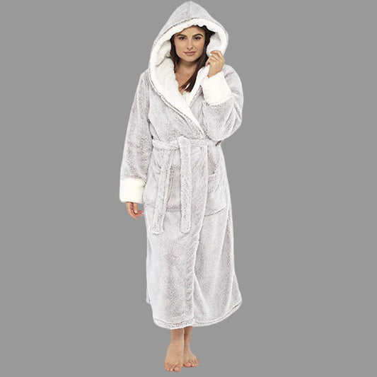 Luxury Bathrobe - Women's - Soft Hood and Practical Details