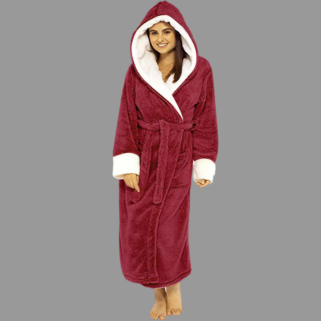 Luxury Bathrobe - Women's - Soft Hood and Practical Details