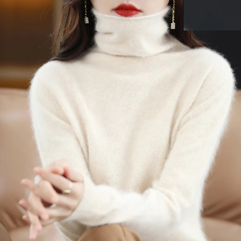 Women's Sweater Soft Turtleneck Sweater, Warm & Luxurious Design