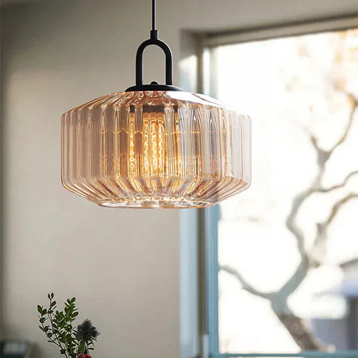 Kiki's Way | Quennie Coloured Glass Pendant Light – Green or Purple