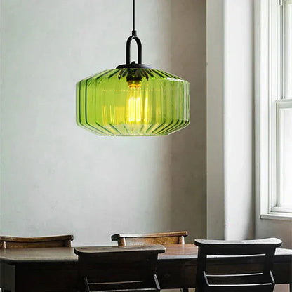 Kiki's Way | Quennie Coloured Glass Pendant Light – Green or Purple