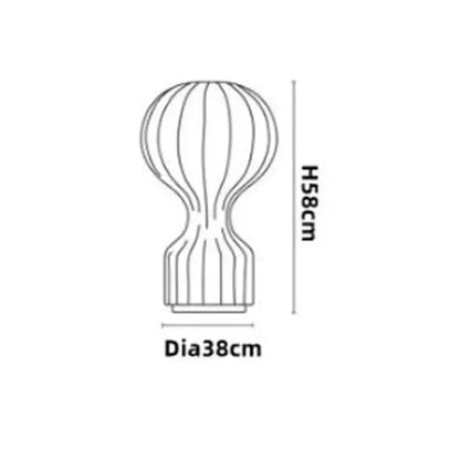 Kiki's Way | Andon Balloon Table Lamp – Chrome-Finished Iron