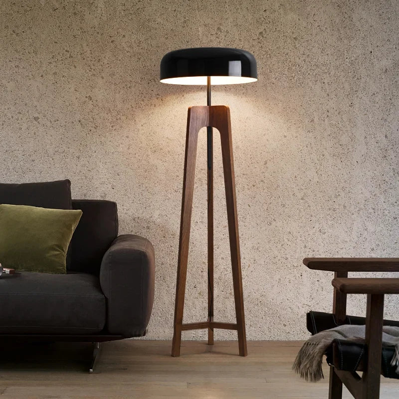 Kiki's Way | Alfred Walnut Table & Floor Lamp – Ash Wood