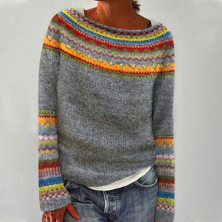 Women's Nordic Sweater with Stylish Design & Cozy Fit