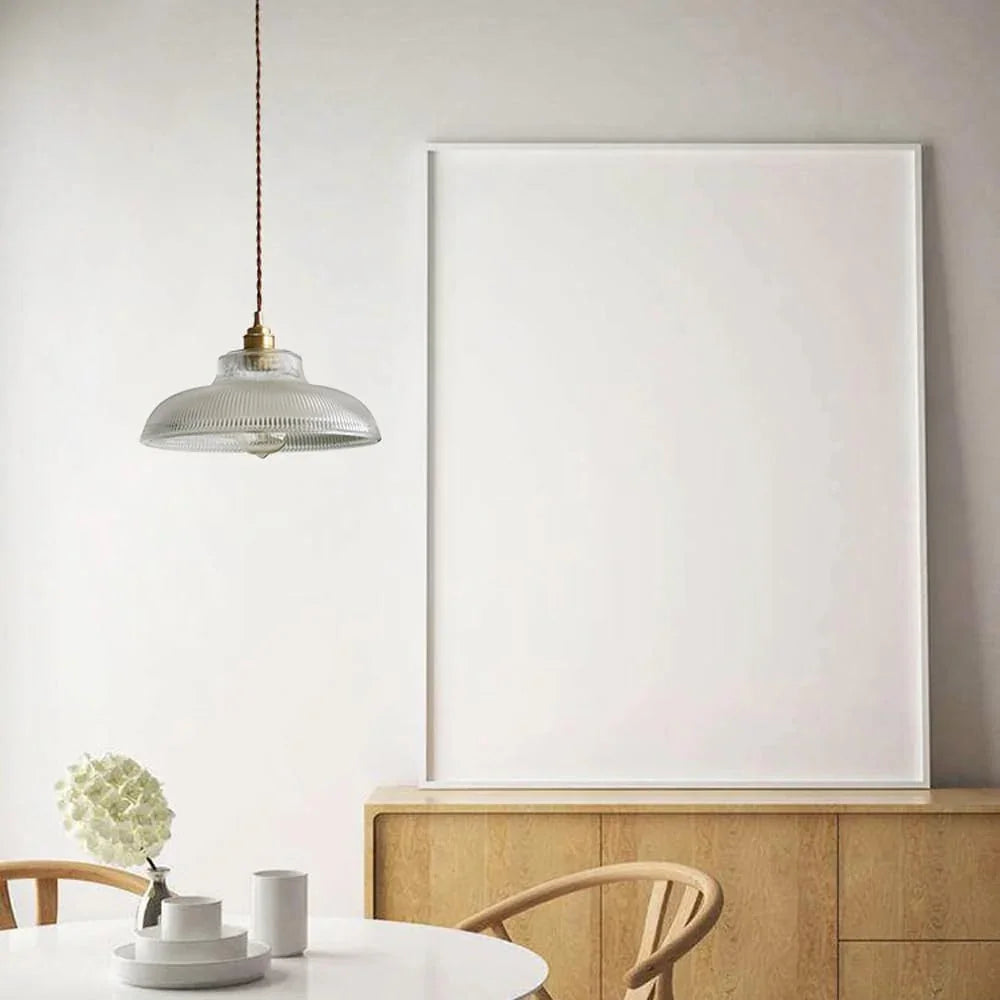 Kiki's Way | Boston Glass Pendant Light – Retro Metal & Glass