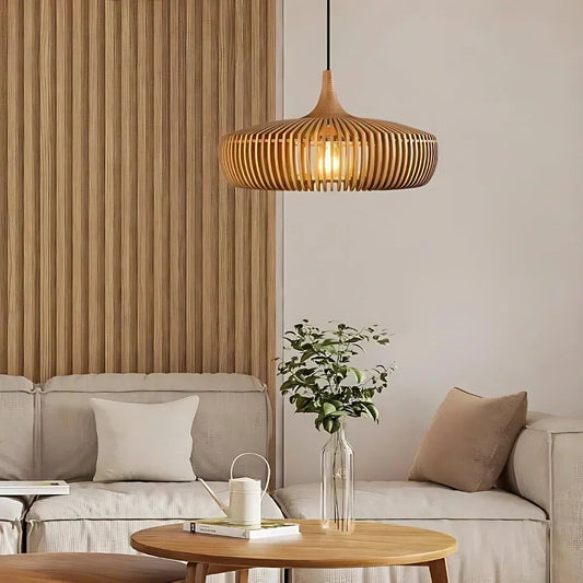 Kiki's Way | NaturLampa Wooden Pendant Light – Solid Wood, E27