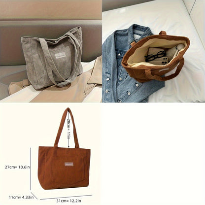 Women's Elegant Corduroy Bag