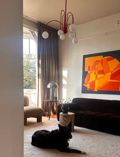 Kiki's Way | St Kilda Chandelier – Six-Light G9, Metal & Glass