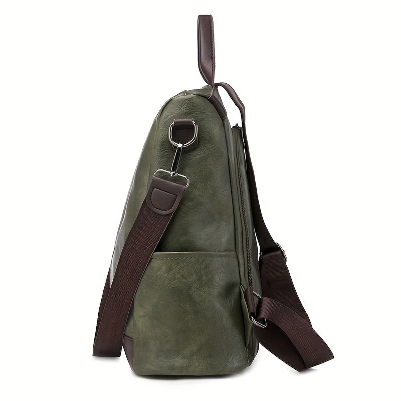 Women's Anti-Theft Vegan Backpack - Anti-Theft City Backpack