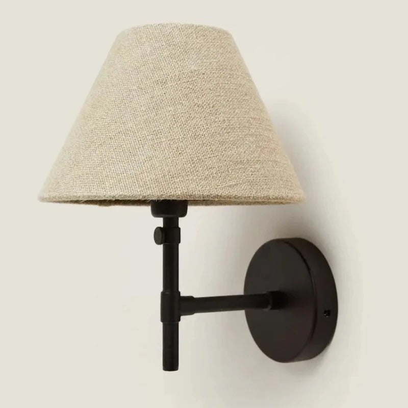 Kiki's Way | Andreas Up-Down Wall Light – Tapered Fabric Shade