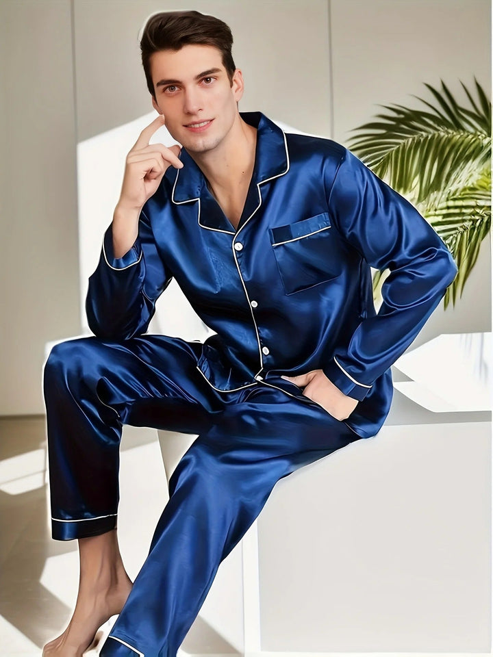 Men's Pajama Set in Satin