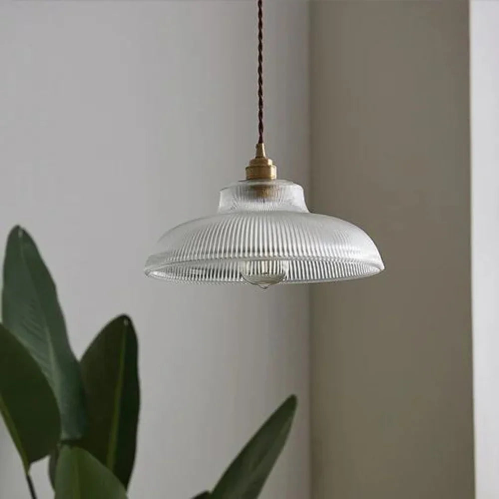Kiki's Way | Boston Glass Pendant Light – Retro Metal & Glass
