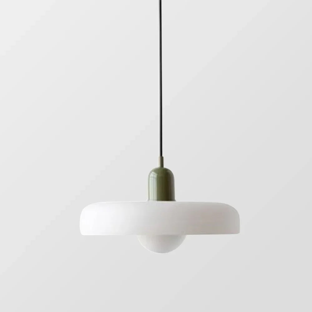 Kiki's Way | Stained Glass Pendant Light – Brass Finish, G9