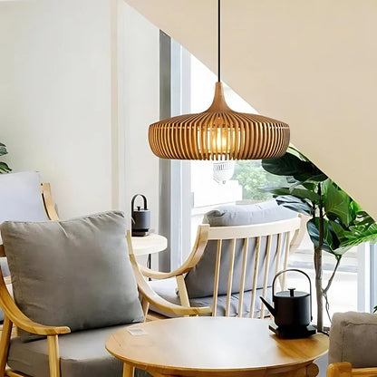 Kiki's Way | NaturLampa Wooden Pendant Light – Solid Wood, E27