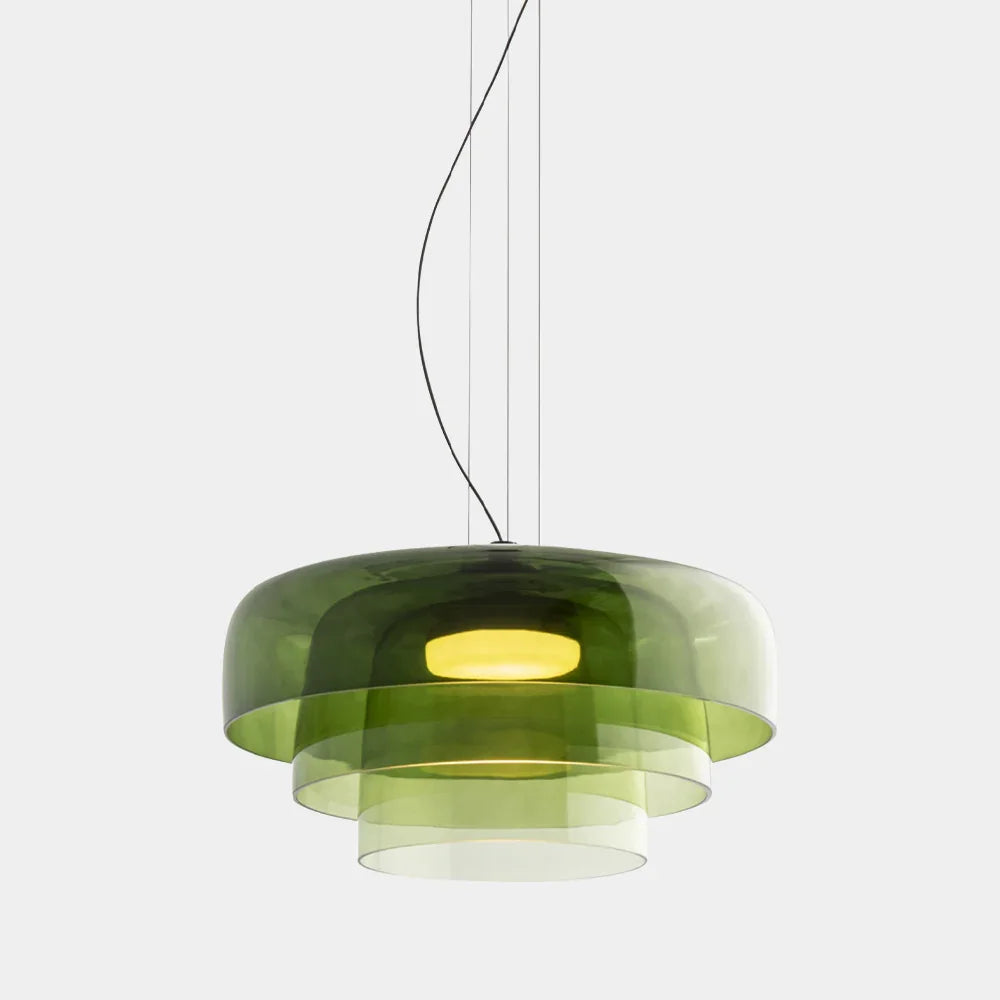 Kiki's Way | Glasstråle Glass Pendant Light – Orange, Green or Grey