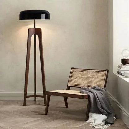 Kiki's Way | Alfred Walnut Table & Floor Lamp – Ash Wood