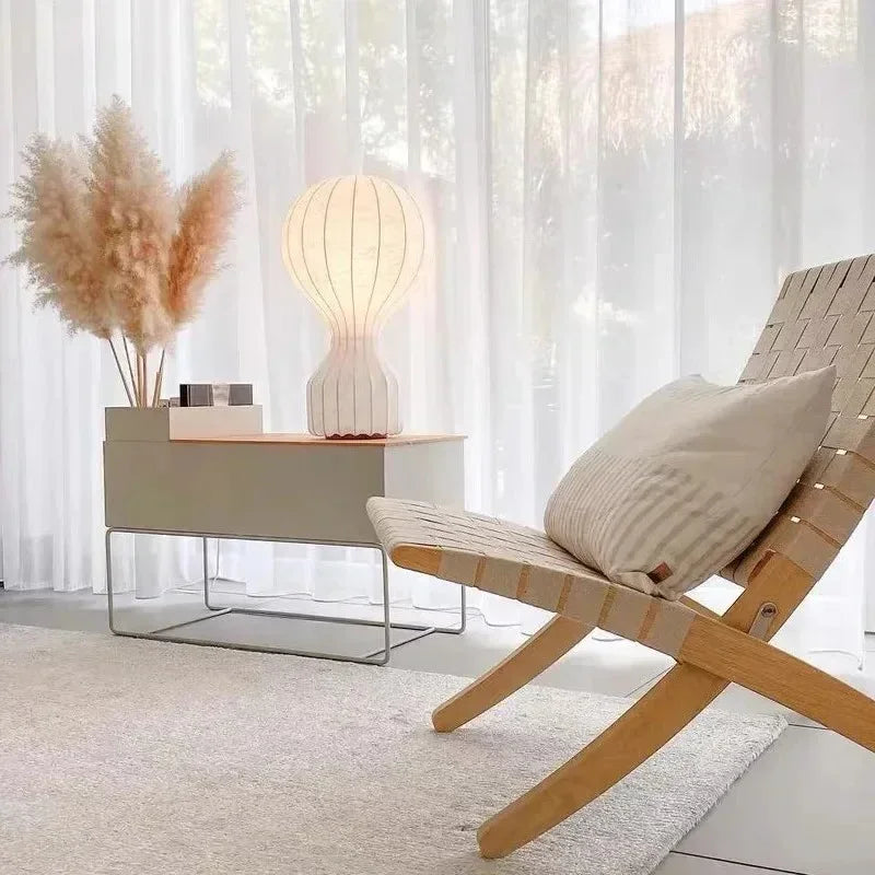 Kiki's Way | Andon Balloon Table Lamp – Chrome-Finished Iron
