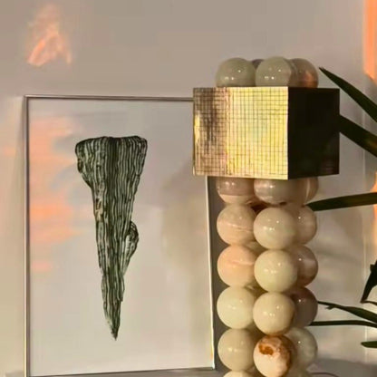 Kiki's Way | Arnor Jade Table Lamp – Metal Drum Shade