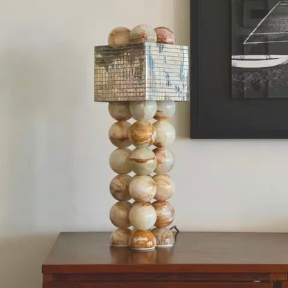 Kiki's Way | Arnor Jade Table Lamp – Metal Drum Shade