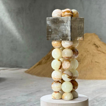 Kiki's Way | Arnor Jade Table Lamp – Metal Drum Shade