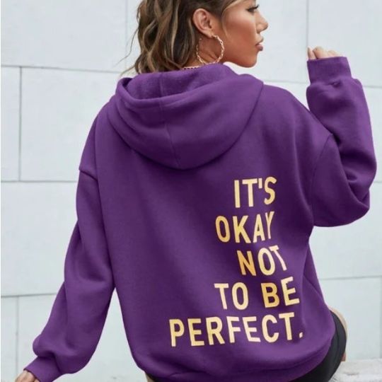Women's Hoodie with Back Print and Hood