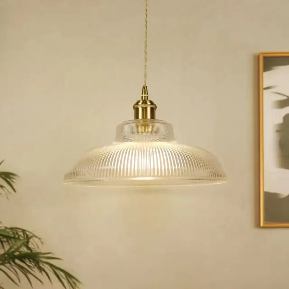 Kiki's Way | Boston Glass Pendant Light – Retro Metal & Glass