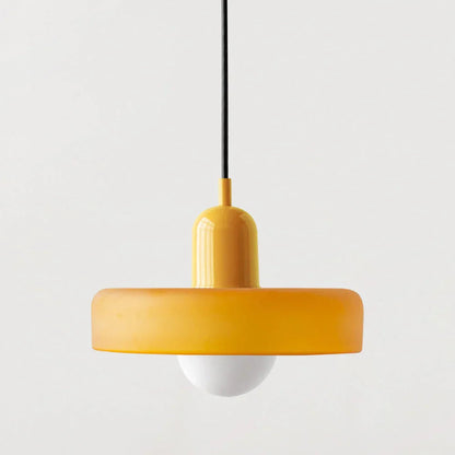 Kiki's Way | Stained Glass Pendant Light – Brass Finish, G9