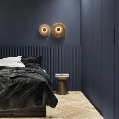 Kiki's Way | Albatros Alabaster Wall Light – Round Disc