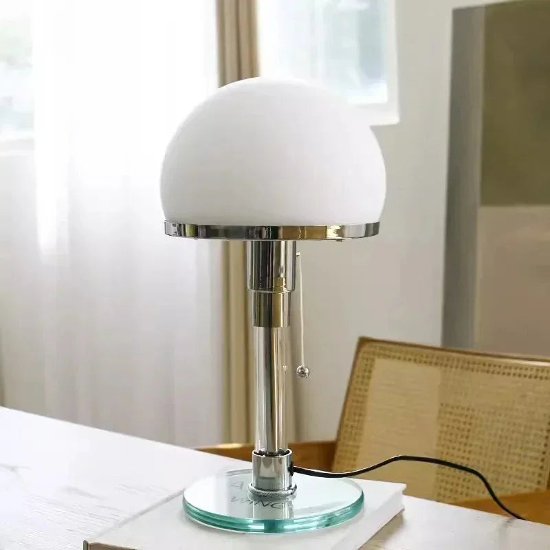 Kiki's Way | Bauhaus Globa Table Lamp – Frosted Glass Ball