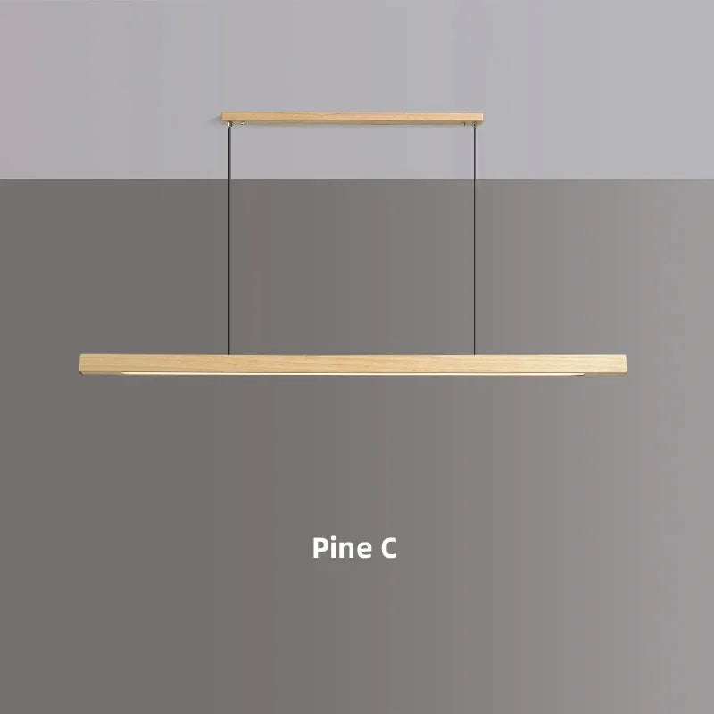 Kiki's Way | Catalina Linear Pendant Light – Pine & Black Walnut