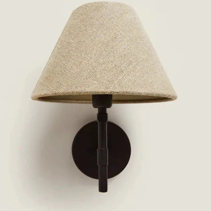 Kiki's Way | Andreas Up-Down Wall Light – Tapered Fabric Shade