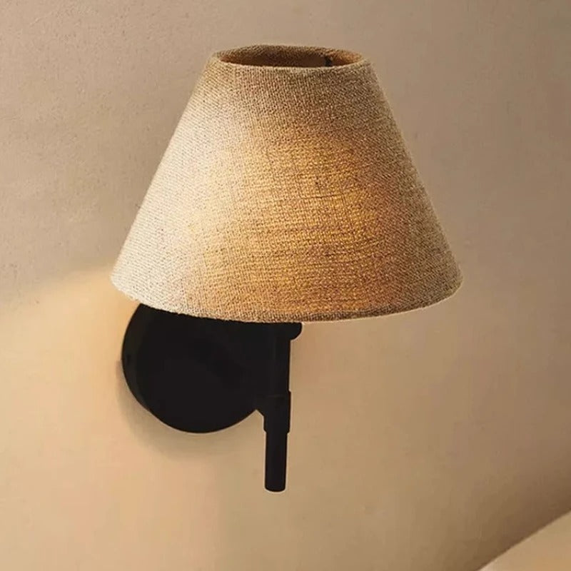 Kiki's Way | Andreas Up-Down Wall Light – Tapered Fabric Shade