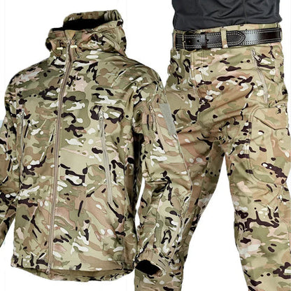 Men's Multifunctional Jacket with Fleece Lining and Zipper