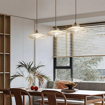 Kiki's Way | Boston Glass Pendant Light – Retro Metal & Glass