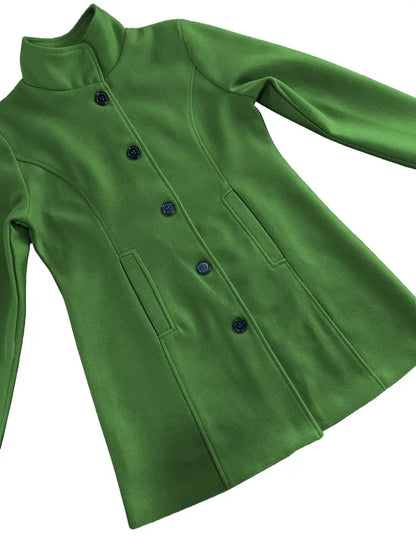 Woven Single-Breasted Coat