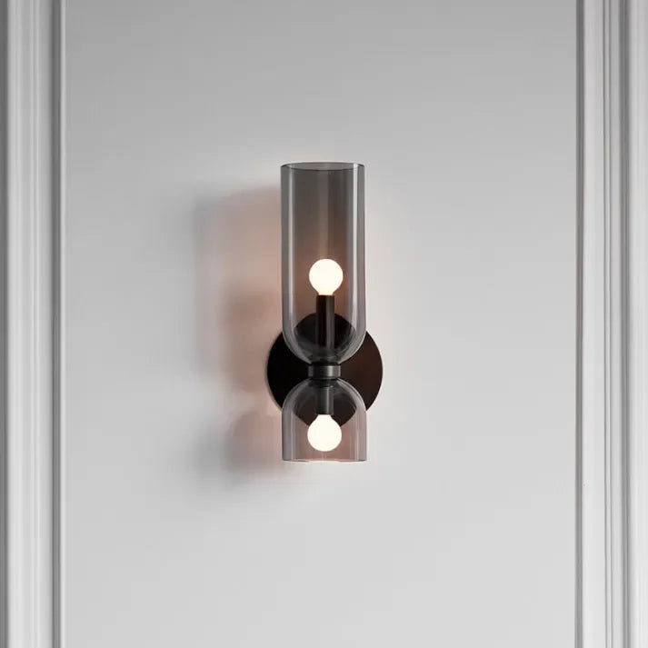 Kiki's Way | Bello Twin-Shade Wall Light – Glass & Iron, E14